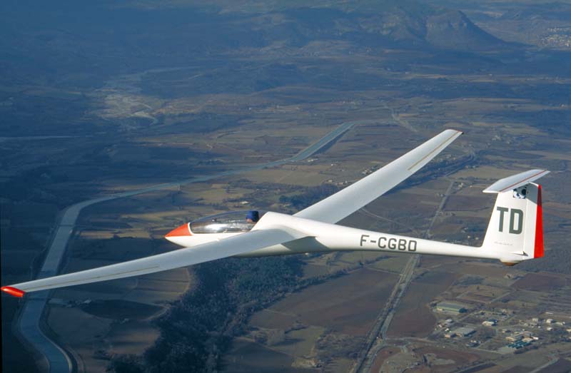 planeur en vol