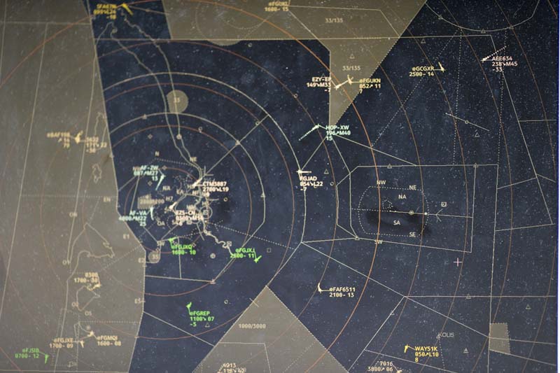 schéma illustrant une zone de controle aérien